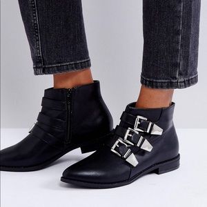 london rebel stiletto ankle boots